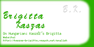 brigitta kaszas business card